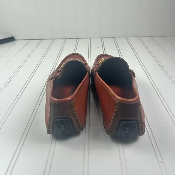 Gucci Menโs Size 7.5 Brown Leather Horsebit Loafers Slip On Dress Shoes Italy - Picture 3 of 9